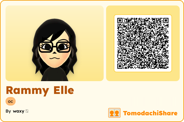 Rammy Elle, a female Mii  with tags: oc