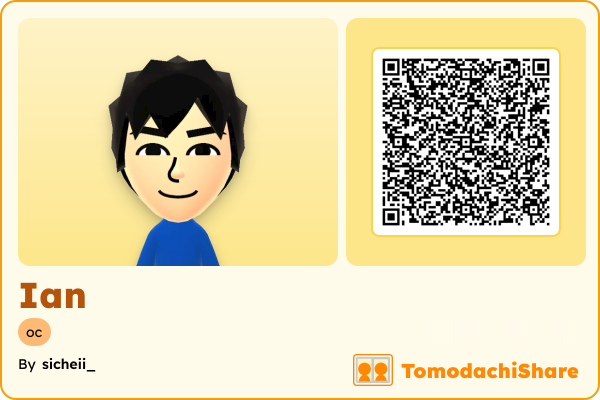 Ian, a male Mii  with tags: oc