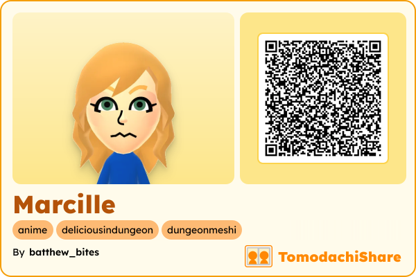 Marcille, a male Mii  with tags: anime, deliciousindungeon, dungeonmeshi