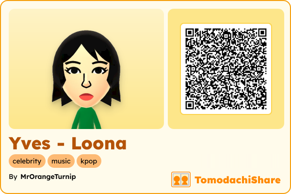 Yves - Loona, a male Mii  with tags: celebrity, music, kpop