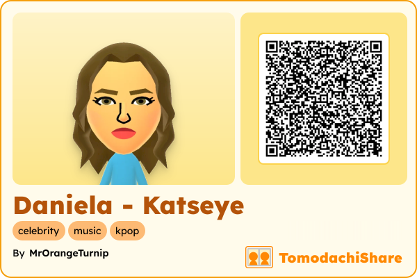 Daniela - Katseye, a female Mii  with tags: celebrity, music, kpop