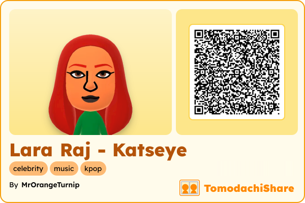 Lara Raj - Katseye, a female Mii  with tags: celebrity, music, kpop