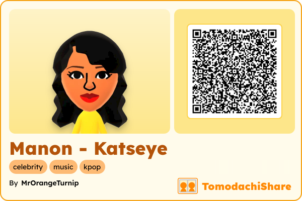 Manon - Katseye, a female Mii  with tags: celebrity, music, kpop