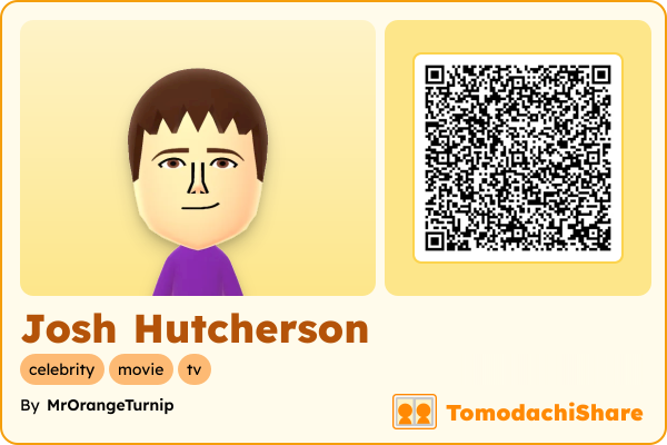 Josh Hutcherson, a male Mii  with tags: celebrity, movie, tv