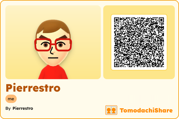 Pierrestro, a male Mii  with tags: me