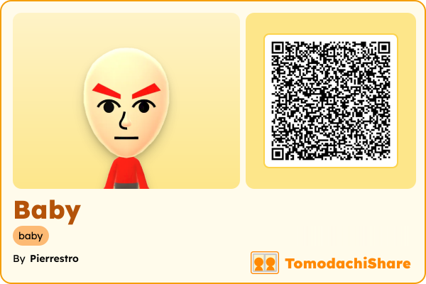 Baby, a male Mii  with tags: baby