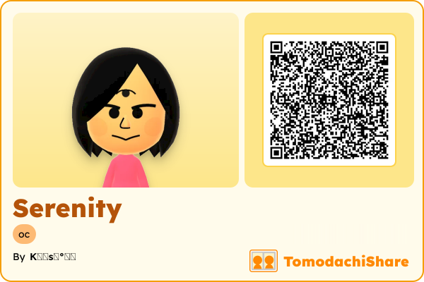 Serenity, a female Mii  with tags: oc