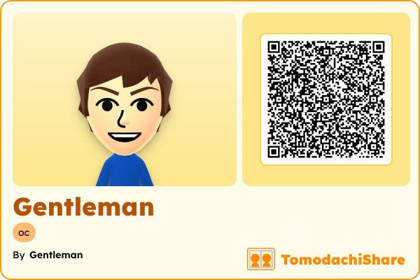 Gentleman, a male Mii  with tags: oc
