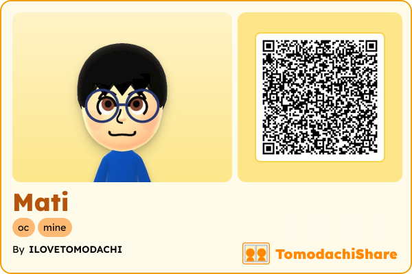 Mati, a male Mii  with tags: oc, mine