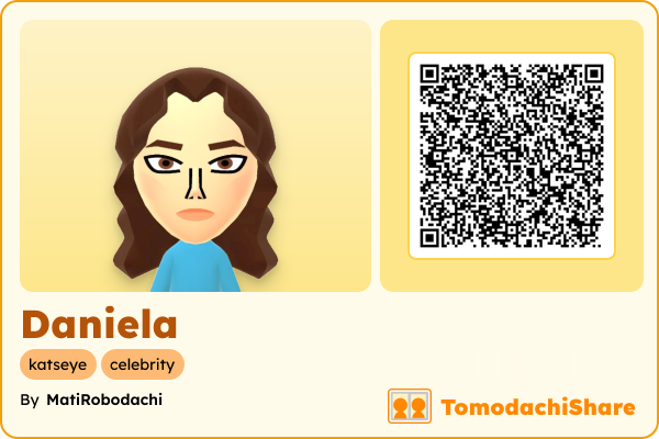 Daniela, a female Mii  with tags: katseye, celebrity