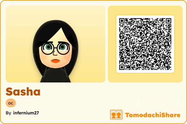 Sasha, a female Mii  with tags: oc