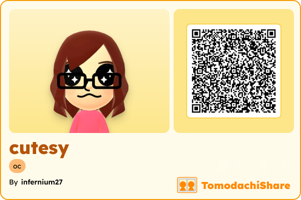 cutesy, a female Mii  with tags: oc