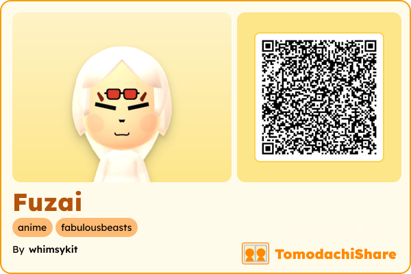 Fuzai, a female Mii  with tags: anime, fabulousbeasts