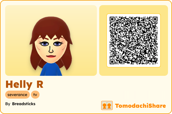 Helly R, a female Mii  with tags: severance, tv