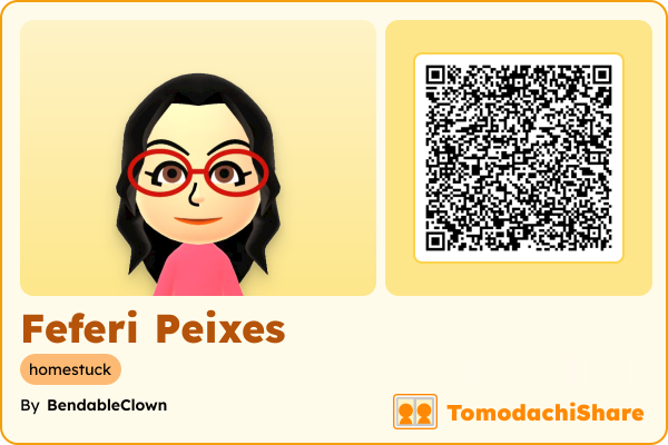 Feferi Peixes, a female Mii  with tags: homestuck