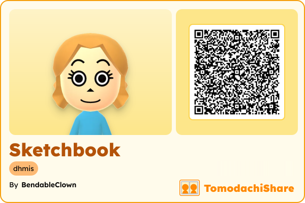 Sketchbook, a female Mii  with tags: dhmis