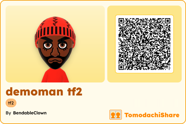 demoman tf2, a male Mii  with tags: tf2