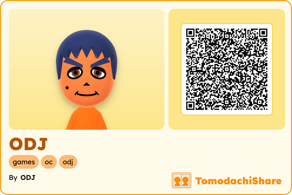 ODJ, a male Mii  with tags: games, oc, odj