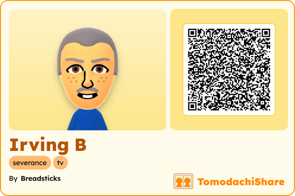 Irving B, a female Mii  with tags: severance, tv