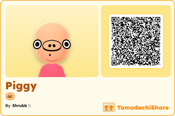 Piggy, a female Mii  with tags: oc