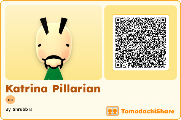Katrina Pillarian, a female Mii  with tags: oc