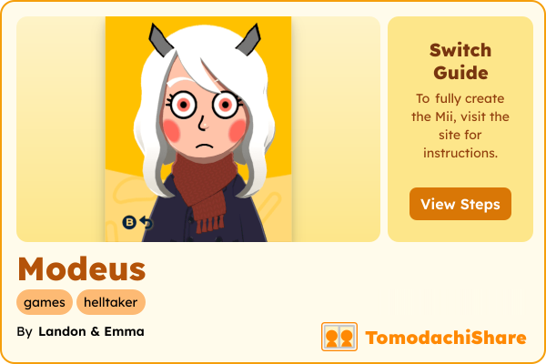 Modeus, a female Mii  with tags: games, helltaker