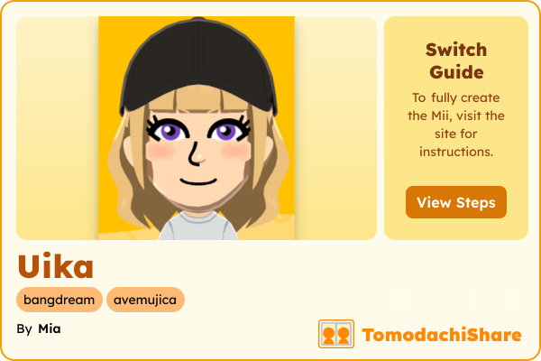 Uika, a female Mii  with tags: bangdream, avemujica