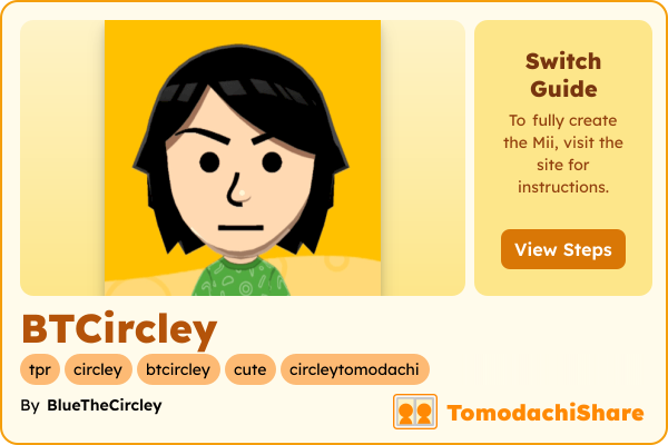 BTCircley, a male Mii  with tags: tpr, circley, btcircley, cute, circleytomodachi