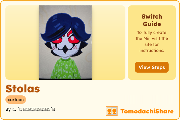 Stolas, a male Mii  with tags: cartoon