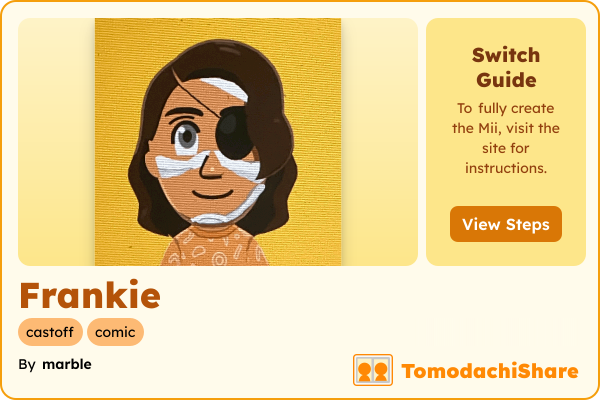 Frankie, a male Mii  with tags: castoff, comic