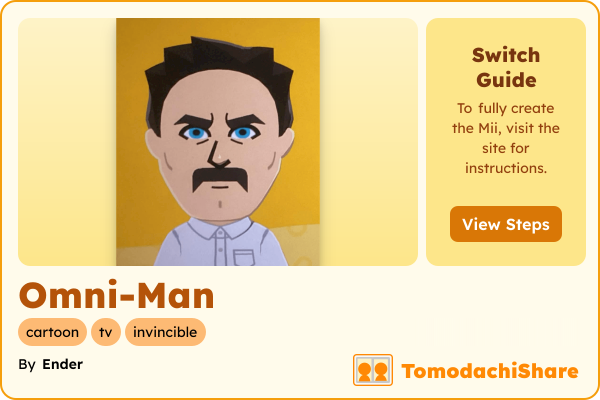 Omni-Man, a male Mii  with tags: cartoon, tv, invincible