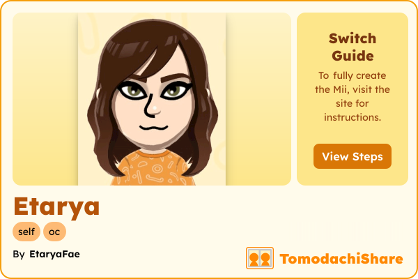 Etarya, a female Mii  with tags: self, oc