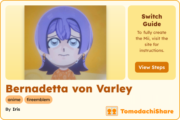 Bernadetta von Varley, a female Mii  with tags: anime, fireemblem