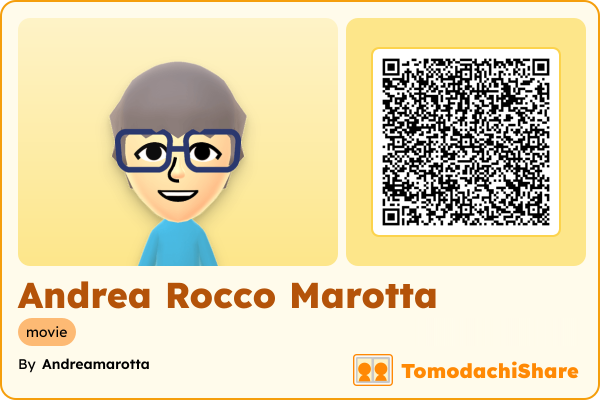 Andrea Rocco Marotta, a male Mii  with tags: movie