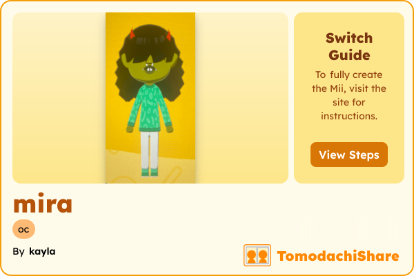 mira, a female Mii  with tags: oc