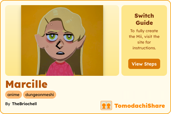 Marcille, a female Mii  with tags: anime, dungeonmeshi