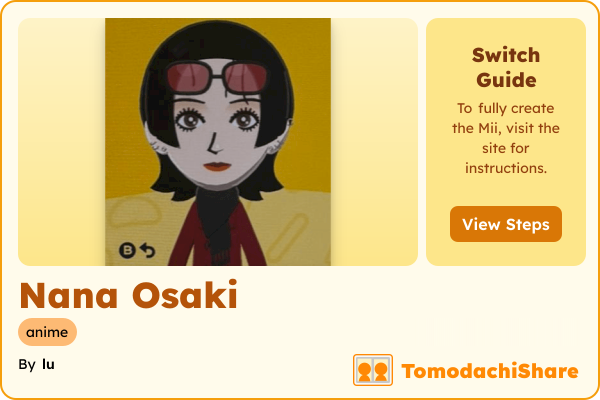 Nana Osaki, a female Mii  with tags: anime