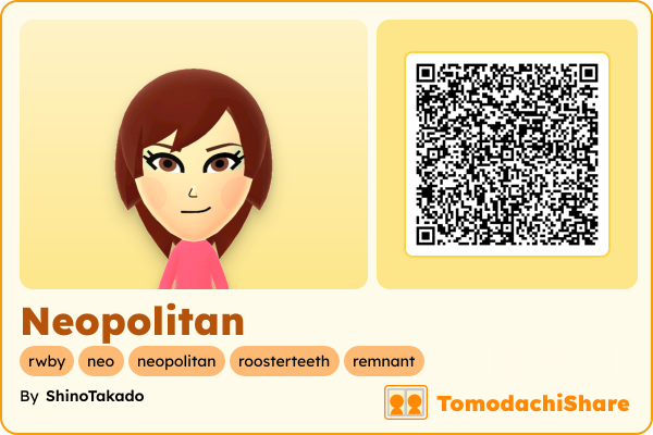 Neopolitan, a female Mii  with tags: rwby, neo, neopolitan, roosterteeth, remnant