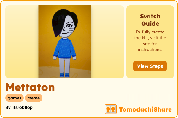 Mettaton, a male Mii  with tags: games, meme