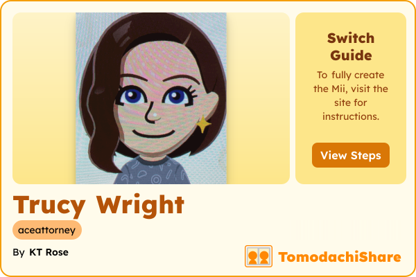Trucy Wright, a male Mii  with tags: aceattorney