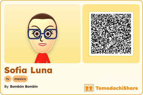 Sofia Luna, a female Mii  with tags: tv, mexico