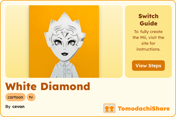 White Diamond, a female Mii  with tags: cartoon, tv