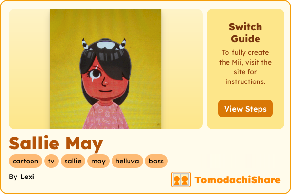Sallie May, a female Mii  with tags: cartoon, tv, sallie, may, helluva, boss
