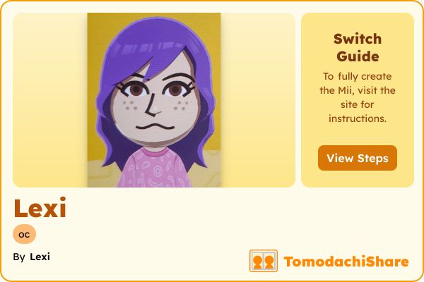 Lexi, a female Mii  with tags: oc
