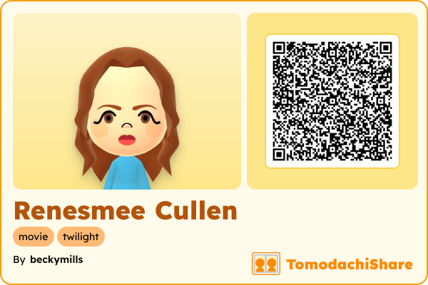 Renesmee Cullen, a female Mii  with tags: movie, twilight