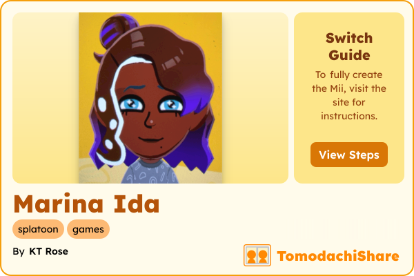 Marina Ida, a female Mii  with tags: splatoon, games