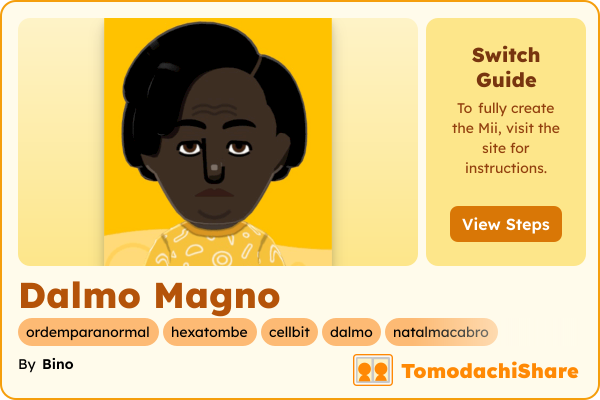 Dalmo Magno, a male Mii  with tags: ordemparanormal, hexatombe, cellbit, dalmo, natalmacabro