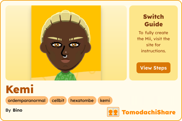Kemi, a female Mii  with tags: ordemparanormal, cellbit, hexatombe, kemi