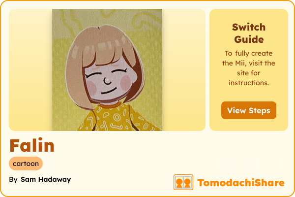 Falin, a female Mii  with tags: cartoon