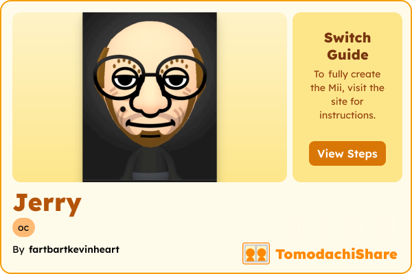 Jerry, a male Mii  with tags: oc